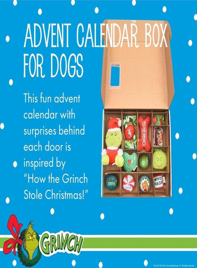 Dr. Seuss for Pets How the Grinch Stole Christmas Dog Advent Calendar with 12 Surprise Toys and Accessories, Dog Stocking Stuffers, Dog Christmas Gifts, Christmas Gifts for Dogs - Image 2